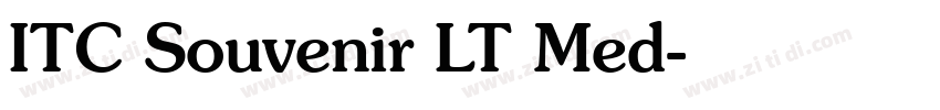 ITC Souvenir LT Med字体转换
